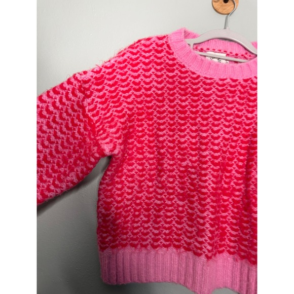 Lilli Sidonio Molly Bracken cropped jumper pink and red - Picture 9 of 12